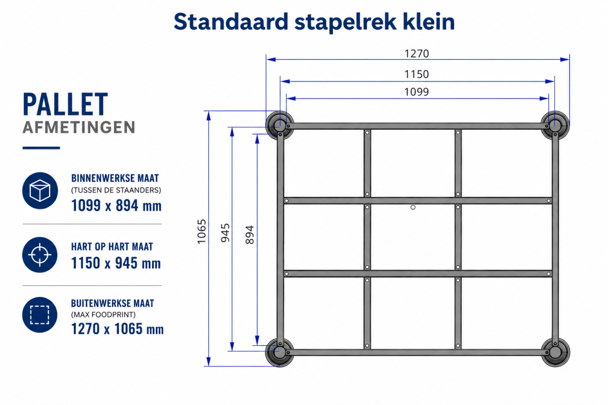 Standaard stapelrek klein - Afbeelding 2